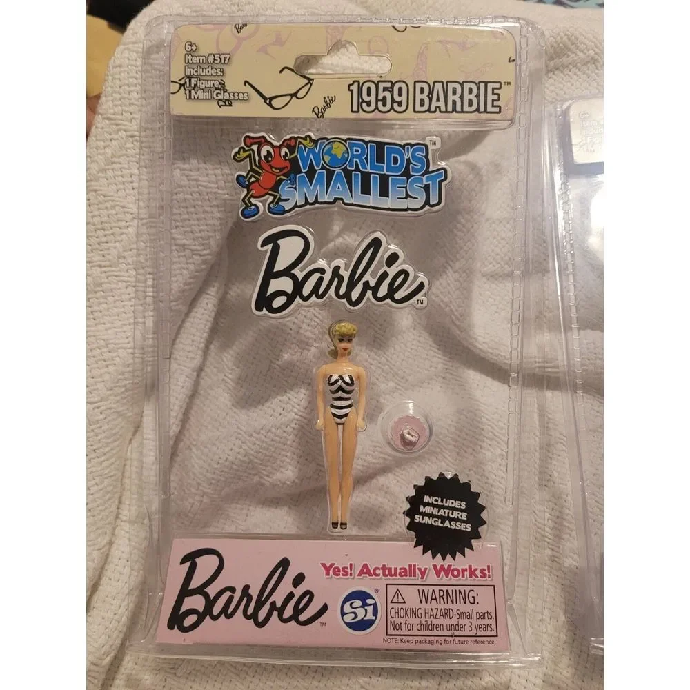 Worlds Smallest Barbie Set of 2- 1959 and 1971 - Item #517- 2017 Brand New‎